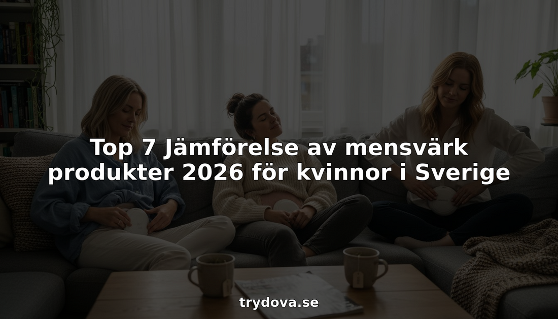 Svenska kvinnor testar olika metoder för att lindra mensvärk